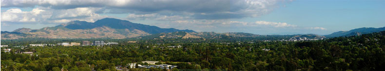 Blick &uuml;ber den Mount Diablo und Teile von Concord, Pleasant Hill und Walnut Creek