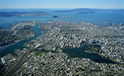 Oakland aus der Luft