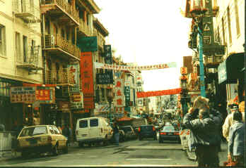 Die Grant Avenue in Chinatown