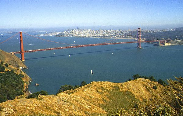 Luftaufnahme der Golden Gate Bridge